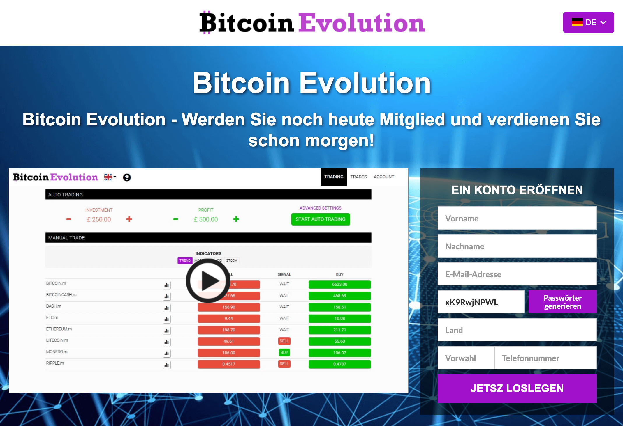 Bitcoin Evolution Betrug